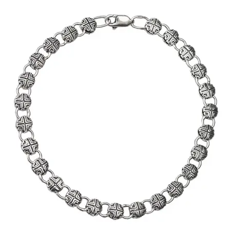 Серебряная цепь «Щит»