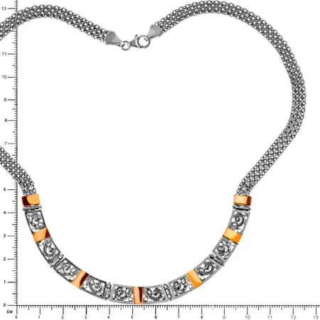 Серебряное колье