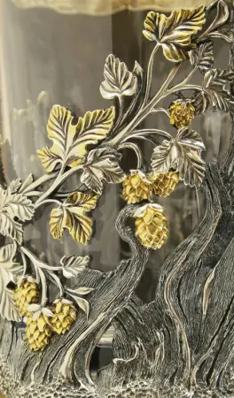 Серебряная пивная кружка «Медведь»