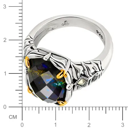 Серебряное кольцо ALEXANDRE VASSILIEV с лабрадоритом