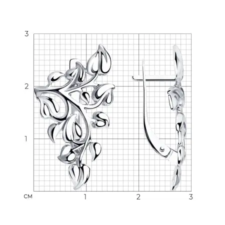 Серьги из серебра