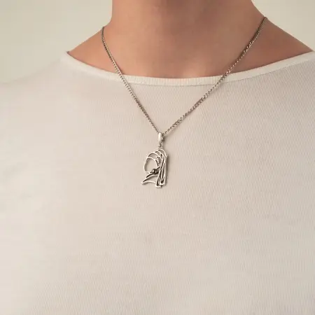 Подвеска из серебра с жемчугом «Девушка с жемчужной сережкой»