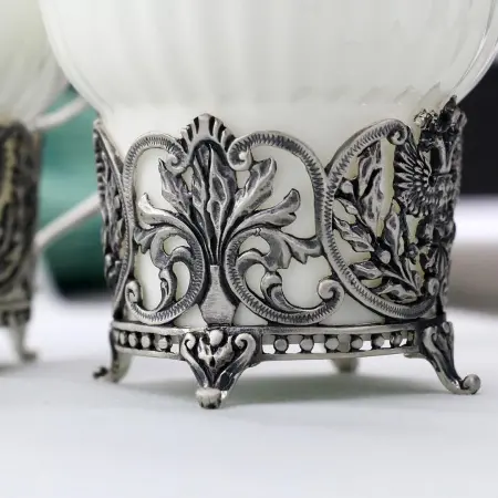 Чашка чайная «Герб» с чернением