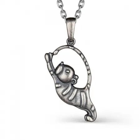 Подвеска «Тигр» из серебра