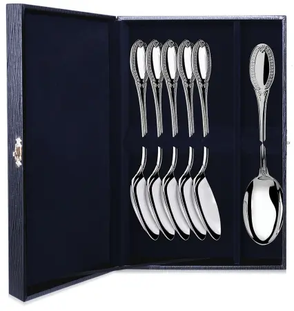 Серебряный набор «Император» 6 столовых ложек