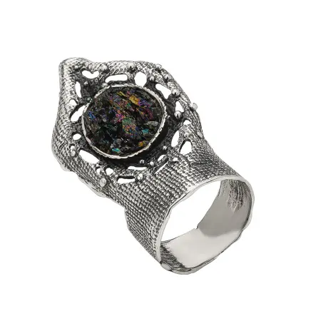 Кольцо серебряное «Королева леса»