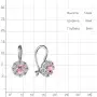 Детские серьги из серебра с фианитами