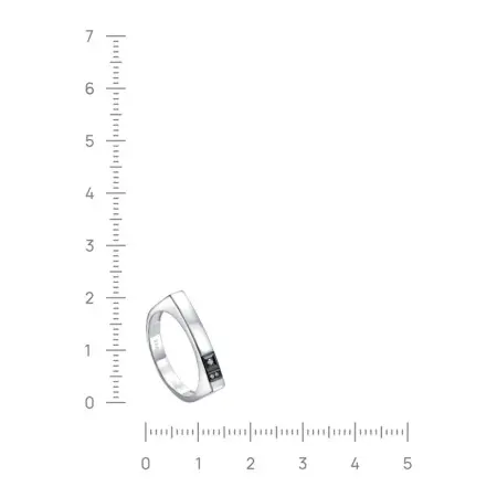 Кольцо из серебра с бриллиантом