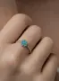 Кольцо из серебра с бирюзой