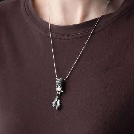 Подвеска из серебра «Муки выбора»