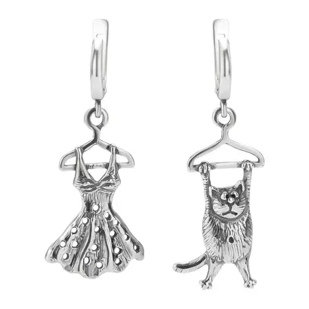 Серебряные серьги «Гардероб»