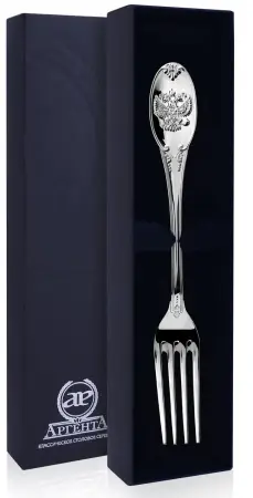 Серебряная столовая вилка «Единство»