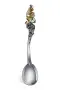 Серебряная чайная ложка «Золотая рыбка»