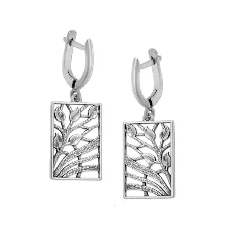 Серебряные серьги «Бутоны»