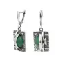 Серьги из серебра с бирюзой
