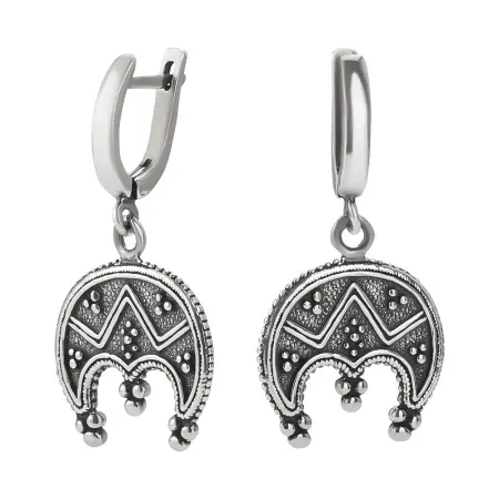 Серьги из серебра «Лунница»