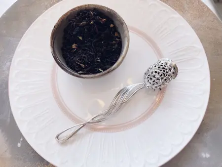 Серебряное ситечко «Тюльпан» для чая