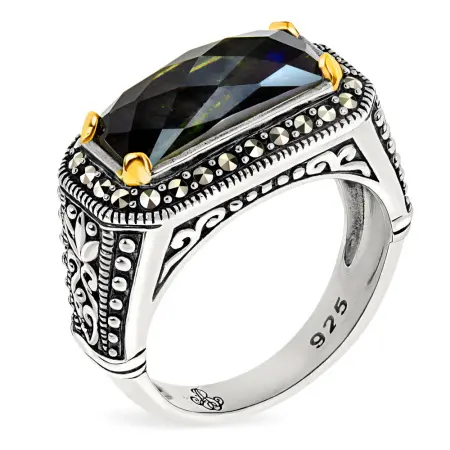 Серебряное кольцо ALEXANDRE VASSILIEV с лабрадоритом