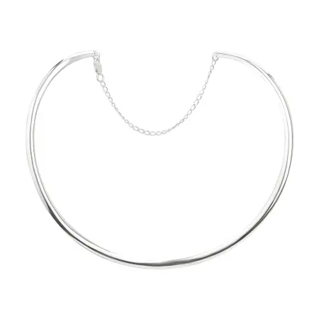 Серебряное колье Гривна ширина 14 см