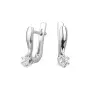 Серьги из серебра с бриллиантом