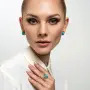 Серьги из серебра с бирюзой