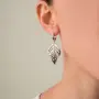 Серьги из серебра «Листочки»