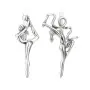 Серьги из серебра «Гимнастика»