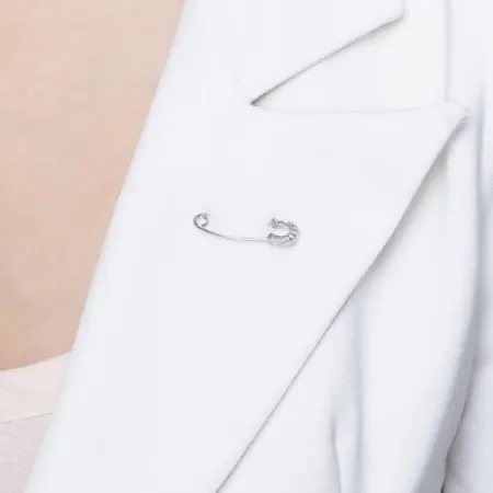 Булавка из серебра «Подкова»