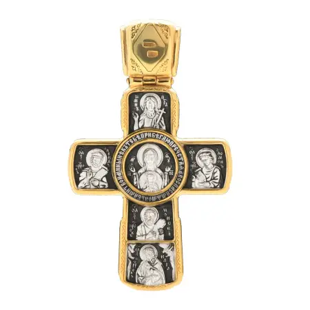 Крест из серебра с позолотой «Знамение»