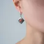 Серьги из серебра с кораллом