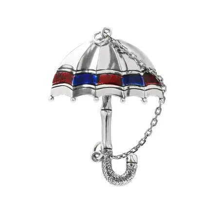 Брошь из серебра «Зонтик»