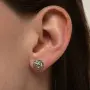 Серебряные серьги-пуссеты «Роза»