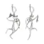 Серебряные серьги «Танец»