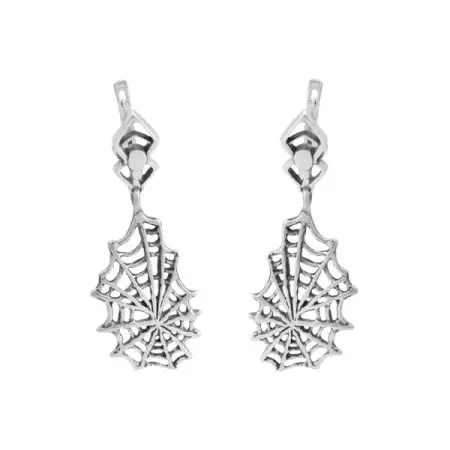 Серебярные серьги «Паутина»