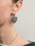 Серьги из серебра «Сердце»
