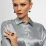 Серебряные серьги «Чуткость» с лабрадором