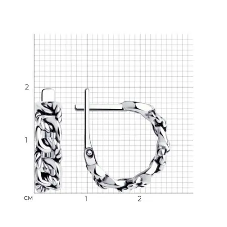 Серьги из серебра SOKOLOV