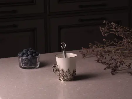 Набор «Тетерев» из 6 чайных чашек с ложками