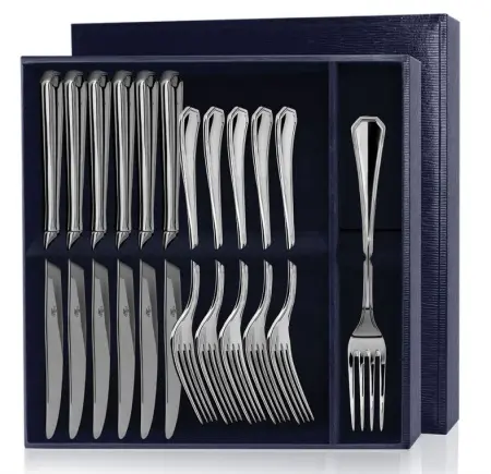 Серебряный набор «Элегант» 12 предметов ножи и вилки