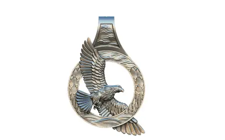 Серебряная подвеска «Парящий орел»