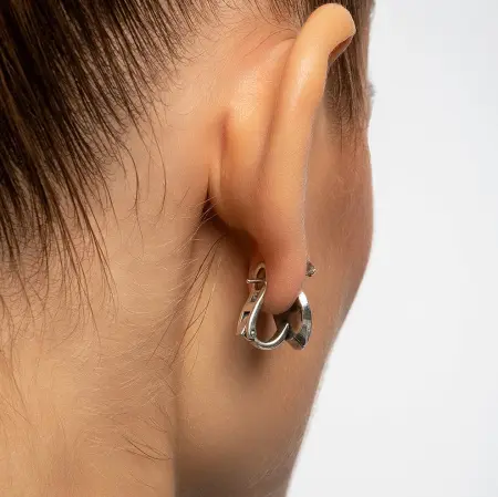 Серьги из серебра с опалом