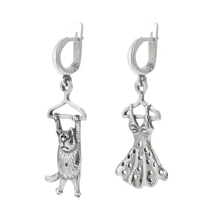 Серебряные серьги «Гардероб»