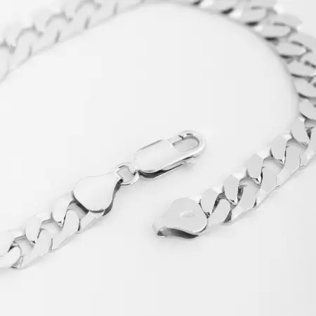 Браслет серебряный «Панцирный»