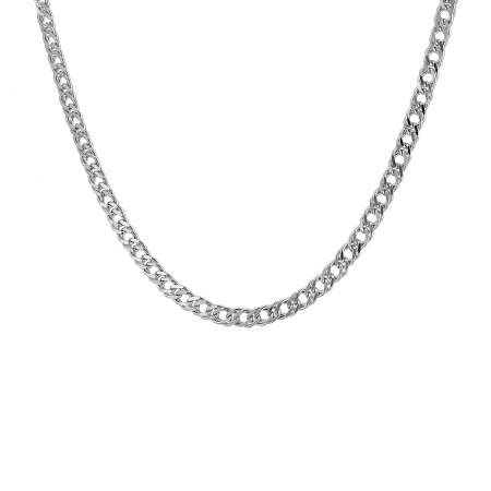 Цепь серебряная «Двойной ромб»