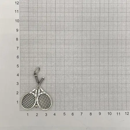 Серебряная подвеска «Теннисная ракетка»