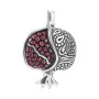 Подвеска из серебра с эмалью «Гранат»