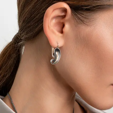 Серебряные серьги «Каллы»