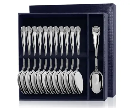 Серебряный набор «Визит» 12 столовых ложек