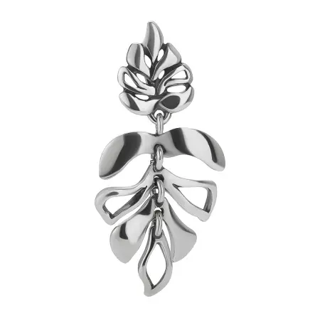 Серебряный кулон «Монстера»