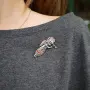 Брошь «Ангел» с эмалью